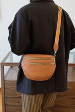 Load image into Gallery viewer, Double Zipper Vegan Leather Belt Bag
