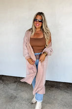Load image into Gallery viewer, Taupe Luxurious Sweatshirt Cardigan by Blakeley Designs
