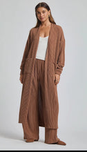Load image into Gallery viewer, Espresso Longline Cardigan + Relaxed Pants Set
