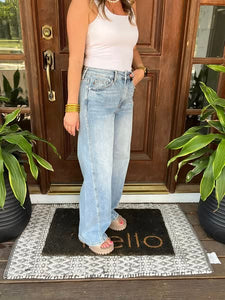 Judy Blue High Waisted Rigid Magic Twisted Side Seam Jeans