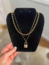 Load image into Gallery viewer, Water-Resistant Gold Ball Chain Necklace
