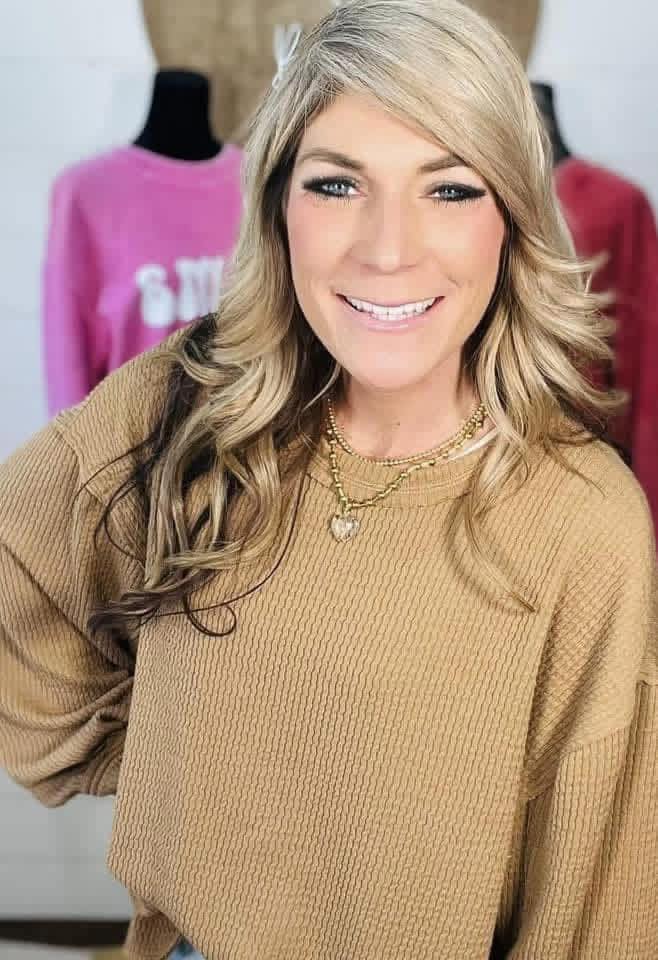 Heart with Gold Ball Chain Necklace