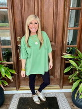 Load image into Gallery viewer, Easel Oversized Faux Pocket Tee
