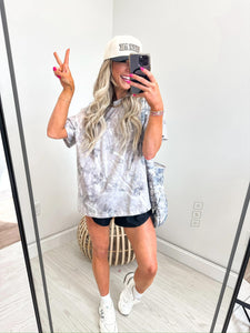 Birdie Iced Out Camo Oversized Tee