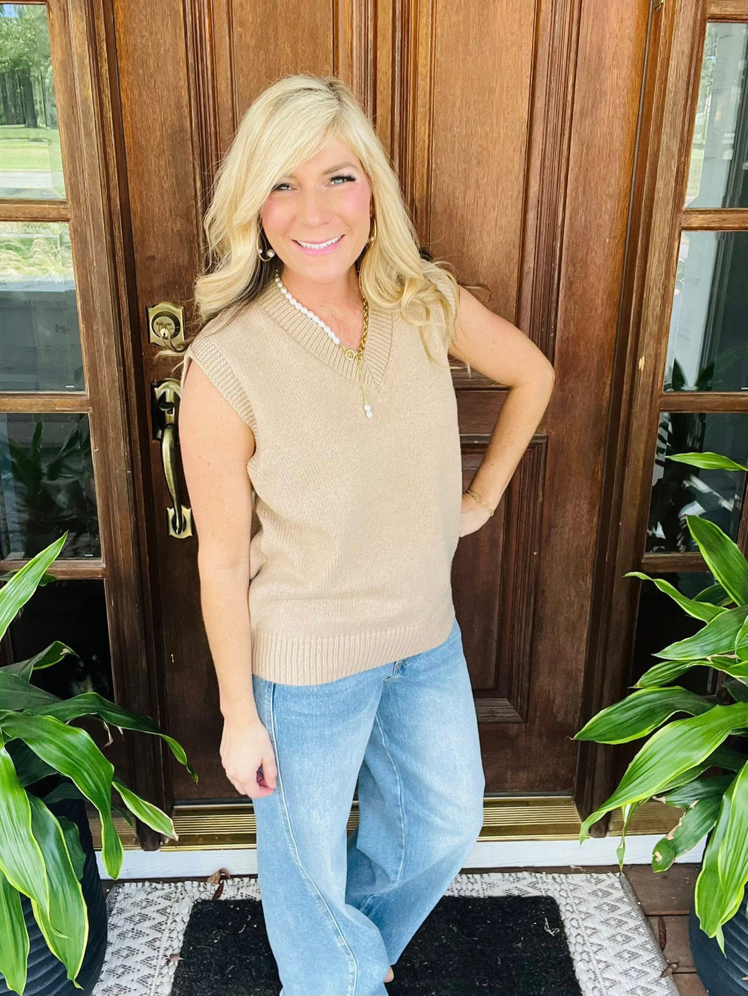 V-neck Cozy Sweater Vest