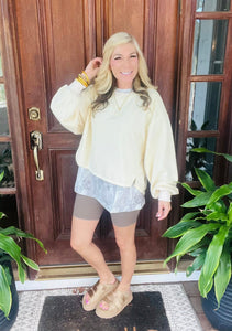 Oversized Cream Pullover