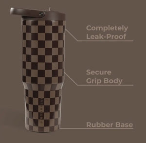 32oz Autumn Checkers Hydrojug Sport Water Bottle
