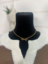 Load image into Gallery viewer, Tarnish Resistant Beaded Bow Necklace
