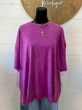 Load image into Gallery viewer, Zenana Oversized Acid Wash Tee
