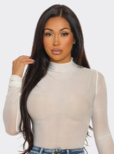 Load image into Gallery viewer, Stretchy Fitted Sheer Tops
