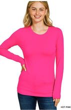 Load image into Gallery viewer, Fitted Buttery Soft Long Sleeve Top
