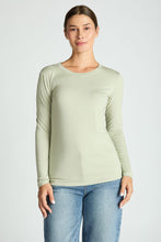 Load image into Gallery viewer, Fitted Jersey Knit Long Sleeve Top

