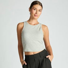 Load image into Gallery viewer, Ribbed Cropped Padded Tank
