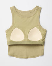 Load image into Gallery viewer, Ribbed Cropped Padded Tank
