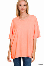 Load image into Gallery viewer, Zenana Oversized Acid Wash Tee
