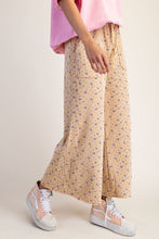 Load image into Gallery viewer, Floral Easel Wide Leg French Terry Pants
