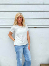 Load image into Gallery viewer, Heather Gray Padded Basic Tee
