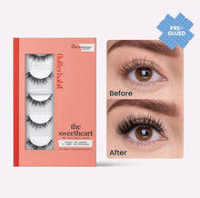 Load image into Gallery viewer, Sticktionary Pre-Glued Sweetheart Lashes by FlutterHabit - Set of 5 Pairs
