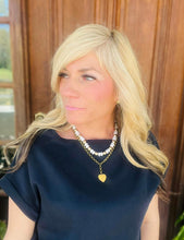 Load image into Gallery viewer, Water Resistant Ivory &amp; Gold Beaded Necklace
