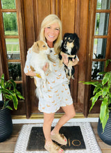 Load image into Gallery viewer, Gray Weenie Dog Shorts Set
