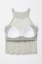Load image into Gallery viewer, Ribbed HALTER Cropped Padded Tank
