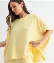 Load image into Gallery viewer, Scuba Scoop Neck Top + Lounge Shorts Set
