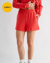 Load image into Gallery viewer, Scuba Scoop Neck Top + Lounge Shorts Set
