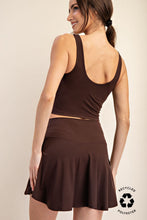 Load image into Gallery viewer, Espresso Brown Crossover Butter Soft Skort

