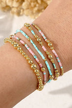 Load image into Gallery viewer, Pink &amp; Turquoise Bracelets Set of 5
