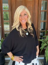 Load image into Gallery viewer, Batwing Micro ribbed Waffleknit Oversized Top
