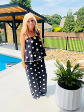 Load image into Gallery viewer, Polka Dot Spaghetti Strap Top &amp; Flowy Pants Set
