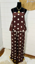 Load image into Gallery viewer, Polka Dot Spaghetti Strap Top &amp; Flowy Pants Set
