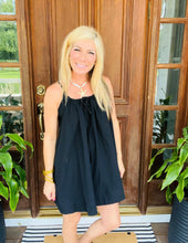 Load image into Gallery viewer, Black Spaghetti Mini Dress
