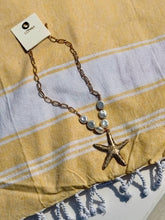 Load image into Gallery viewer, Gold &amp; Fresh Water Pearl Starfish Necklace
