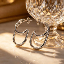 Load image into Gallery viewer, Faux Double Earring Hoop - Water Resistant

