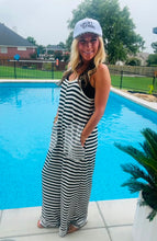 Load image into Gallery viewer, Striped Terry Jumpsuit by Blakeley Designs
