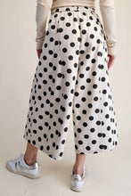 Load image into Gallery viewer, Black Polka Dot Mineral Washed Wide Leg Crops Jeans by Easel
