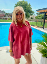 Load image into Gallery viewer, Oversized Washed Cotton Tee
