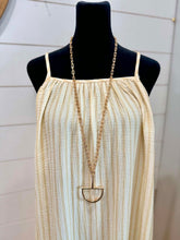 Load image into Gallery viewer, Gold Water Resistant Horsebit Chain Necklace
