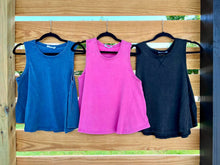 Load image into Gallery viewer, Washed A-line FLOWY Tank
