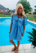 Load image into Gallery viewer, Lace Trimmed Ruffle Collar Dress by Umgee
