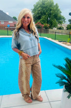 Load image into Gallery viewer, Anniewear Deer Print Baggy Barrel Jeans
