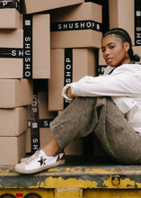 Load image into Gallery viewer, Pamela Brown w/Black Star Sneakers by Shu Shop
