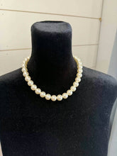 Load image into Gallery viewer, Water Resistant 12MM Pearl Necklace with Magnetic Closure
