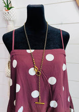 Load image into Gallery viewer, Gold Chunky Toggle Clasp Lariat Necklace
