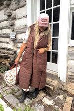 Load image into Gallery viewer, Luxe Long Puff Vest with Hood by Blakeley Designs
