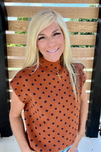 Load image into Gallery viewer, Polka Dot Mock Neck Sweater Top
