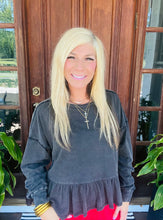Load image into Gallery viewer, Long Sleeve Ruffle Detail Long Sleeve Top
