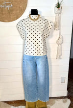 Load image into Gallery viewer, Polka Dot Mock Neck Sweater Top
