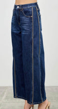 Load image into Gallery viewer, Dark Denim High Rise Stretch Barrel Jeans by Saige Denim
